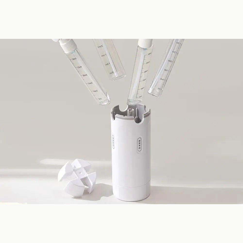 Each PackOne holds four removable pump bottles